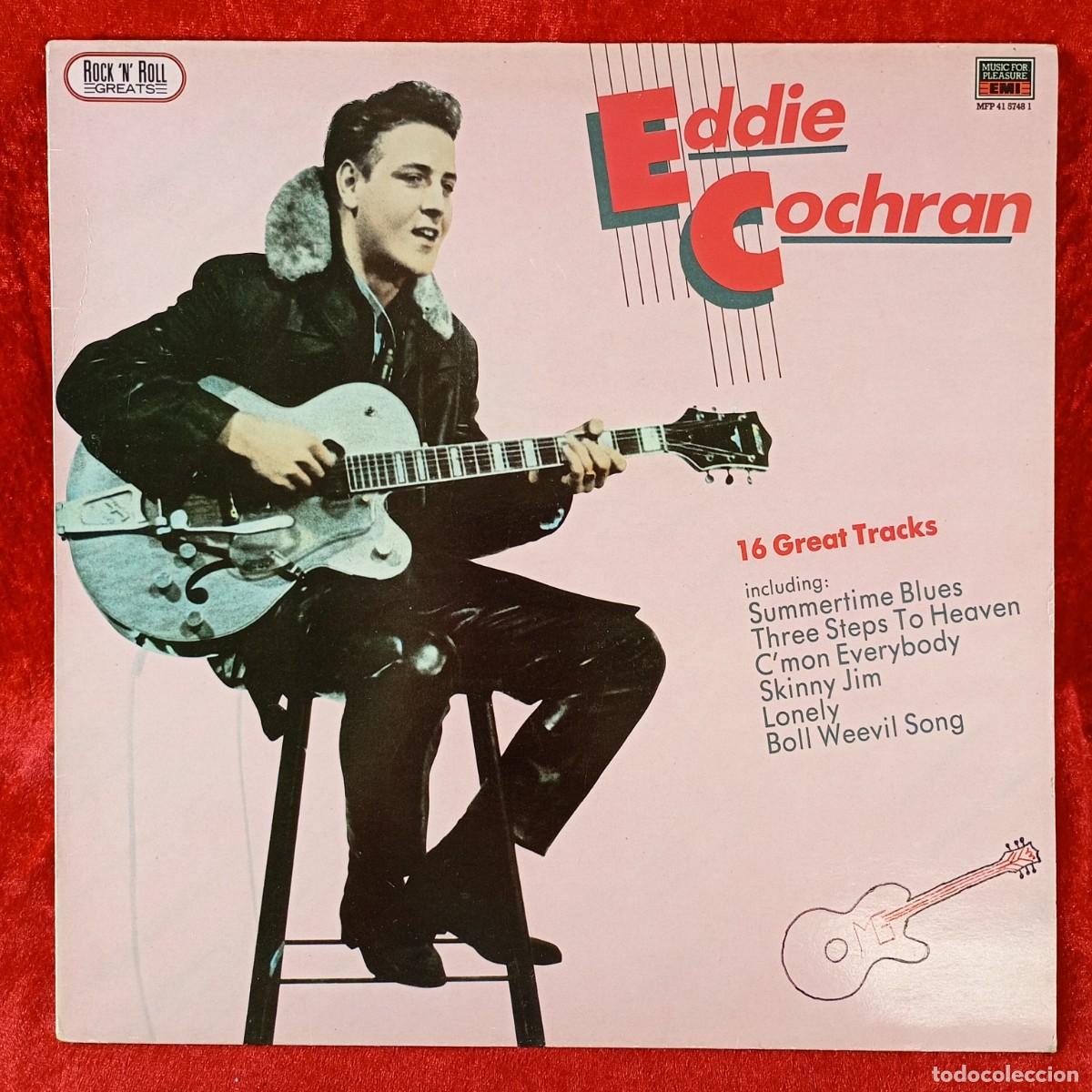 Discos de vinilo: EDDIE COCHRAN - 16 GREAT TRACKS - MFP 41 5748 1 - LP VINILO - DISCO / 166