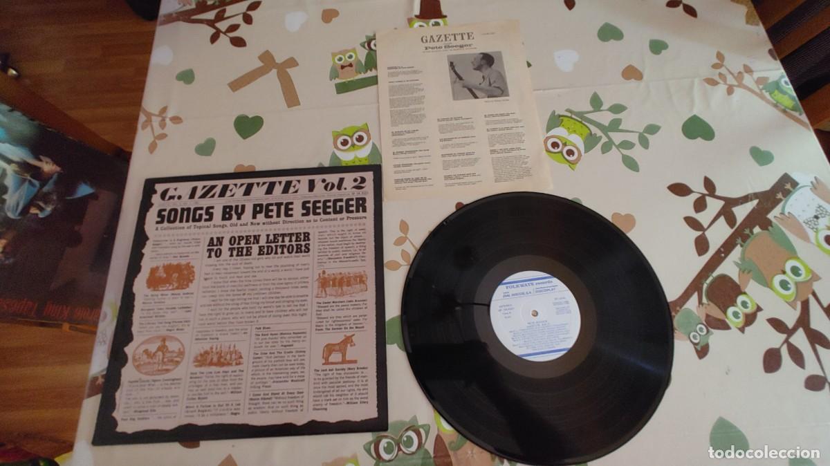 Discos de vinilo: PETE SEEGER-LP GAZETTE VOL. 2-LETRAS-NUEVO