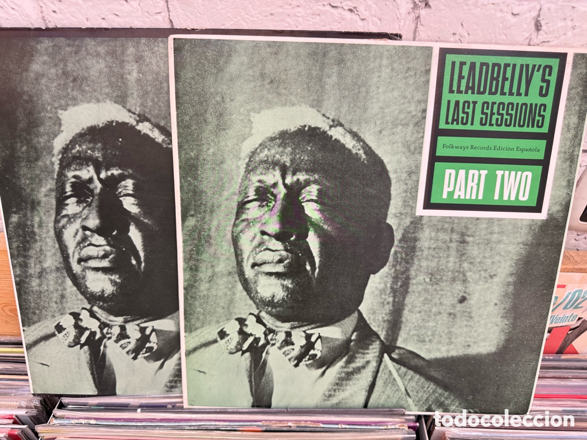 Discos de vinilo: Leadbelly &lrm;&ndash; Leadbelly's Last Sessions Part One & Two. Edici&oacute;n espańa 1983. Incluye libretos