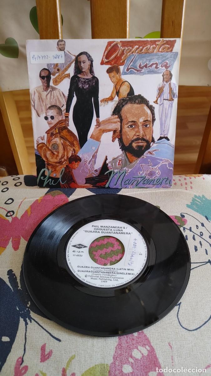Discos de vinilo: PHIL MANZANERA&acute;S ORQUESTA LUNA-SINGLE GUAJIRA GUANTANAMERA