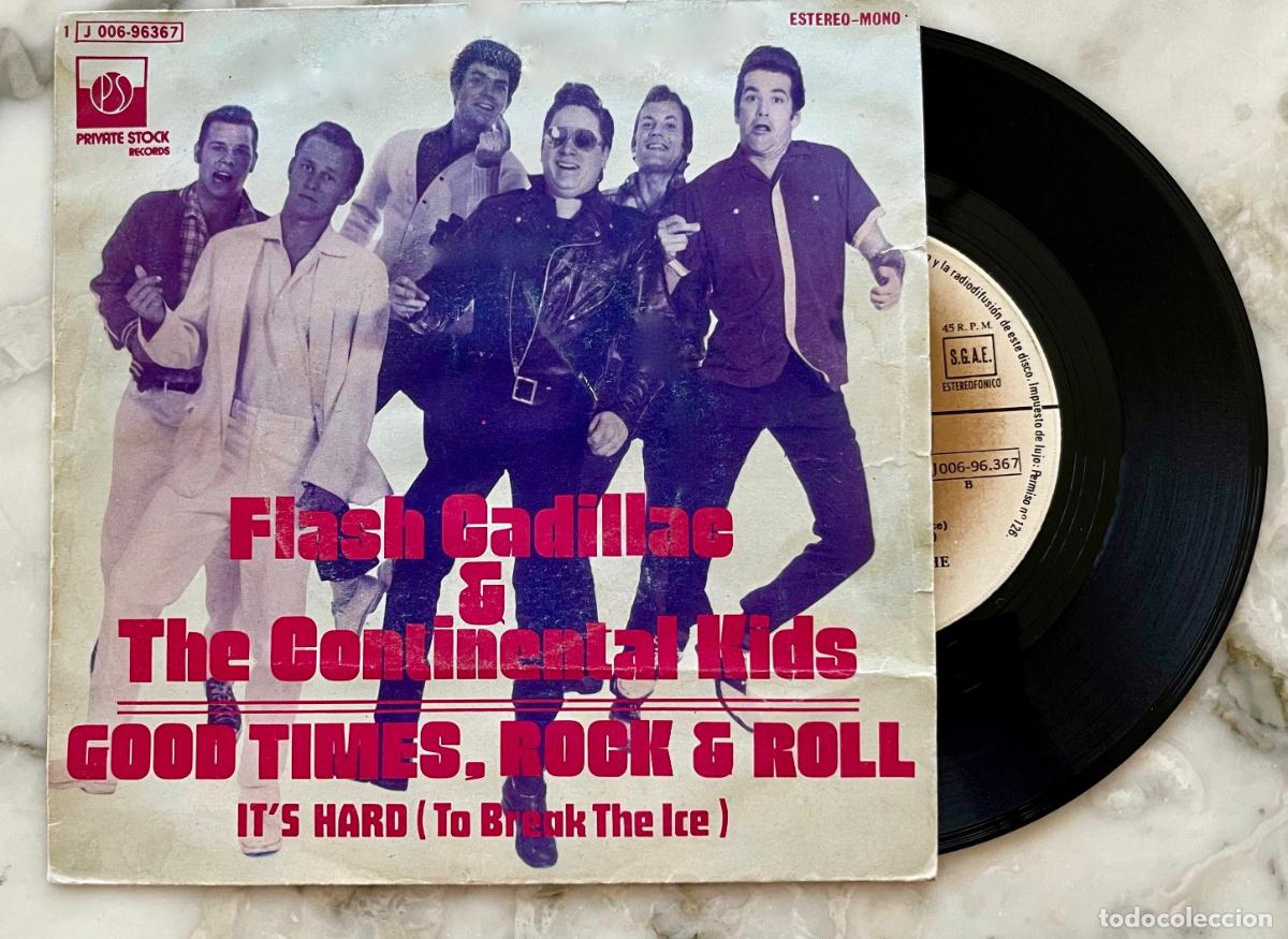 Discos de vinilo: FLASH CADILLAC & THE CONTINENTAL KIDS. SINGLE ORIGINAL ESPA&Ntilde;A 1975