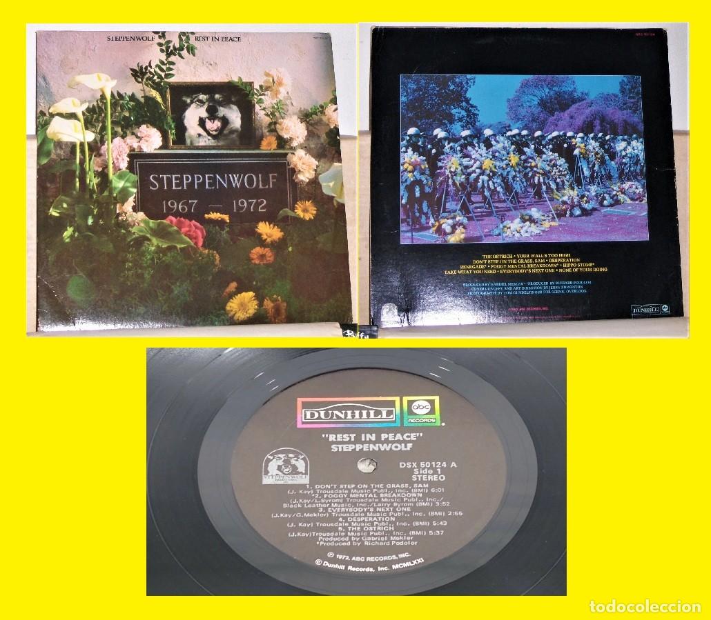 Discos de vinilo: Steppenwolf Rest In Peace 1972 RAREZAS, INEDITOS, DIRECTOS, ABC/Dunhill rare edic org USA, EXC