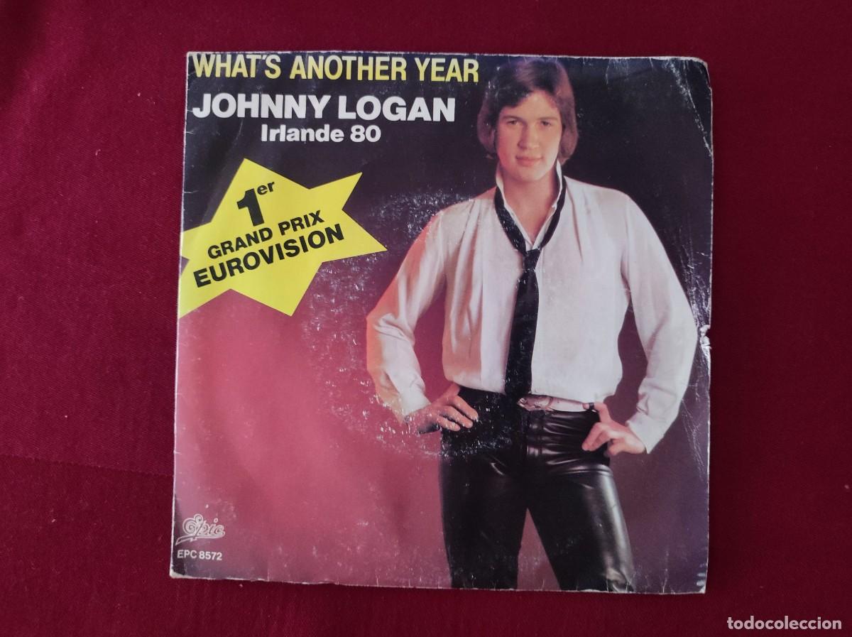 Discos de vinilo: Johnny logan - what's another year (single 7&rdquo; 1980 - edici&oacute;n eurovisi&oacute;n)