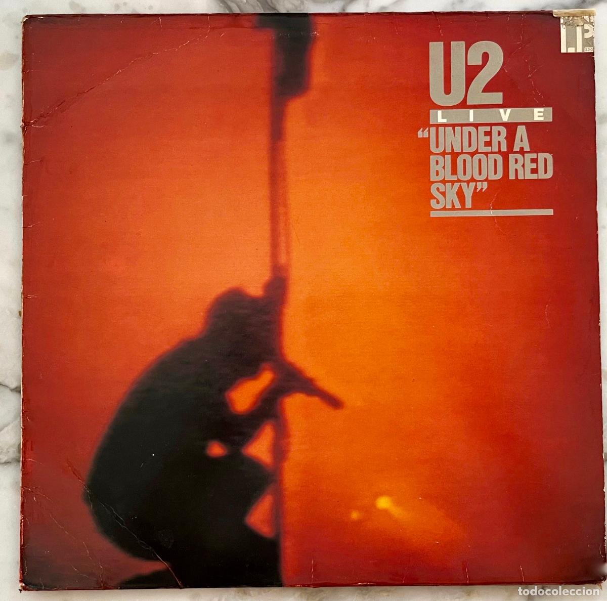 Discos de vinilo: U2. UNDER A BLOOD RED SKY. LIVE. MINI LP ORIGINAL ESPA&Ntilde;A 1983