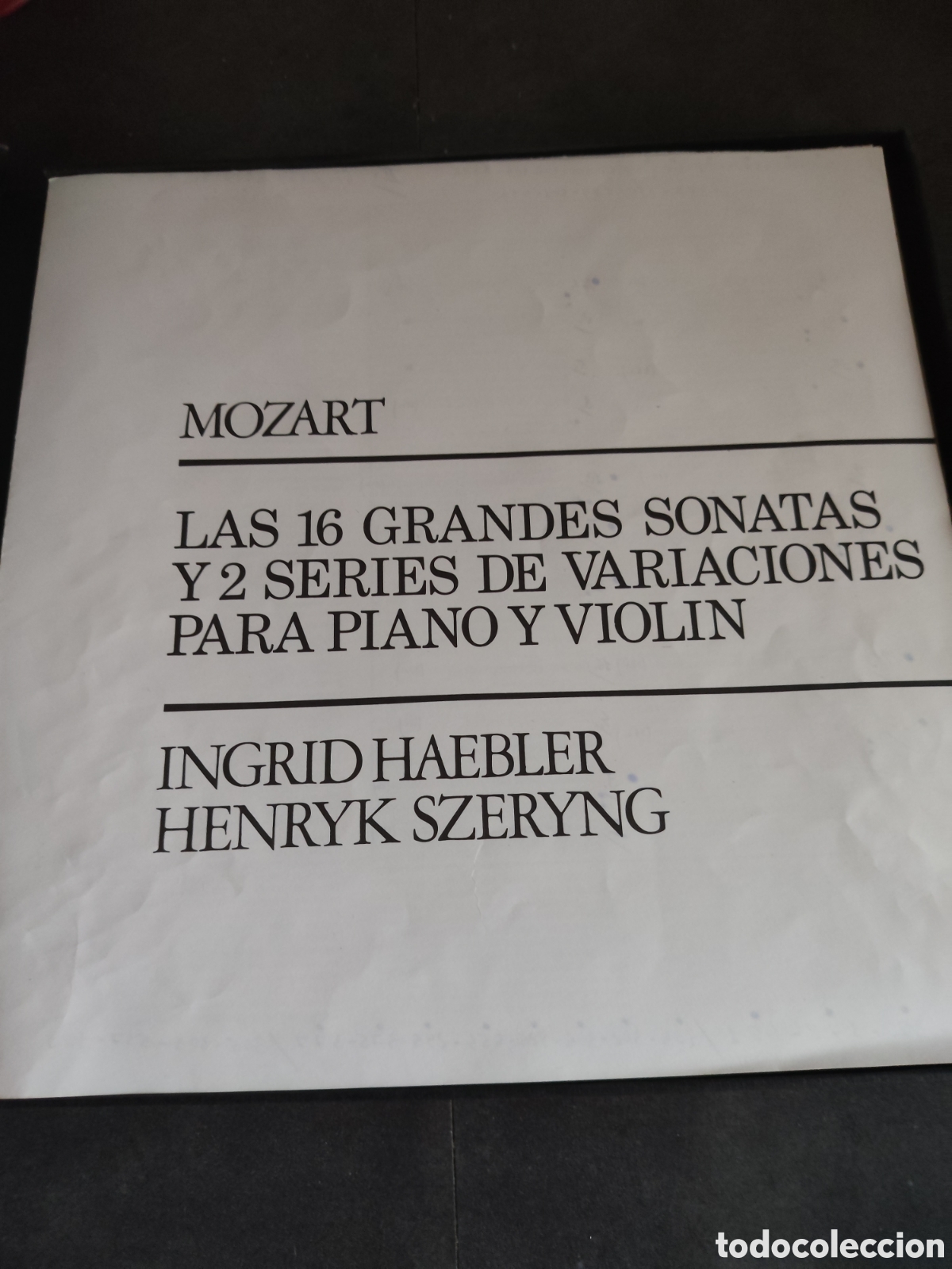 Discos de vinilo: Toreteblanco sonatas para piano y violin - Foto 2