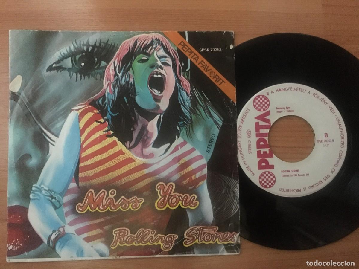 Discos de vinilo: ROLLING STONES &rdquo;Miss You&rdquo; Hungria 1978