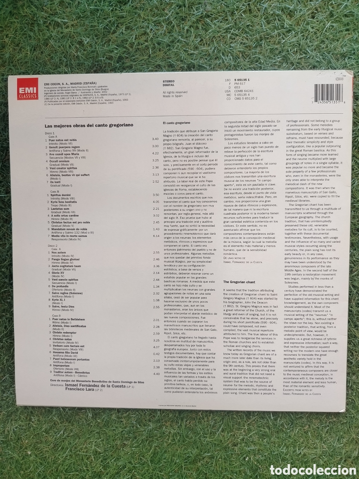 Discos de vinilo: Canto Gregoriano 2xLPs - Foto 2