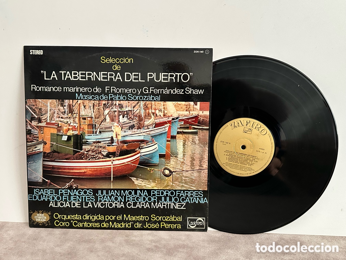 Discos de vinilo: Vinilo &rdquo;LA TABERNERA DEL PUERTO&rdquo; Vintage