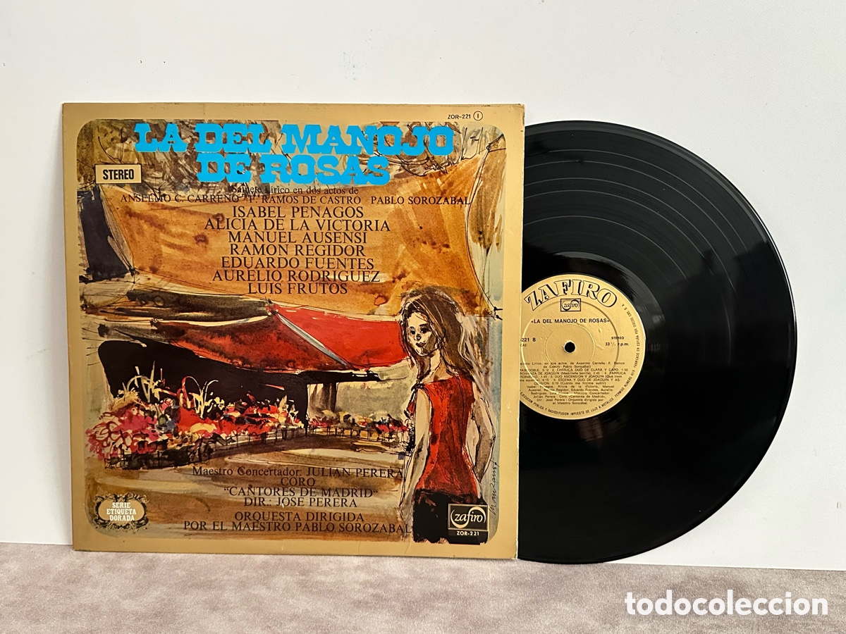 Discos de vinilo: Vinilo La Del Manojo De Rosas Vintage