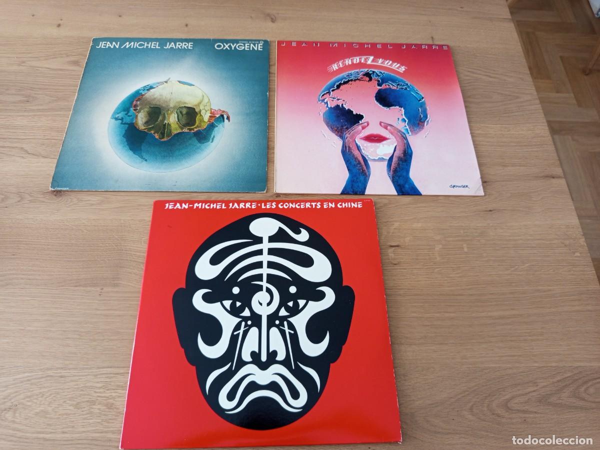 Vinyl-Schallplatten: LOTE 3 LPS. JEAN MICHAEL JARRE / LP RENDEZ VOUS / DOBLE LP LES CONCERTS EN CHINE / LP OXIGENE.