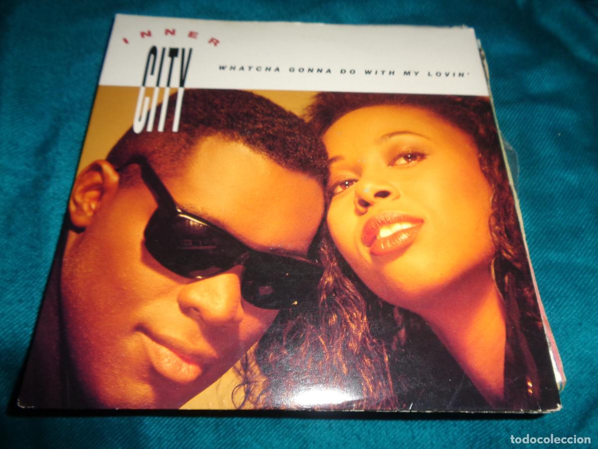 Discos de vinilo: INNER CITY. WHATCHA GONNA DO WITH MY LOVIN / SET YOUR BODY FREE. 10 RECORDS, 1989