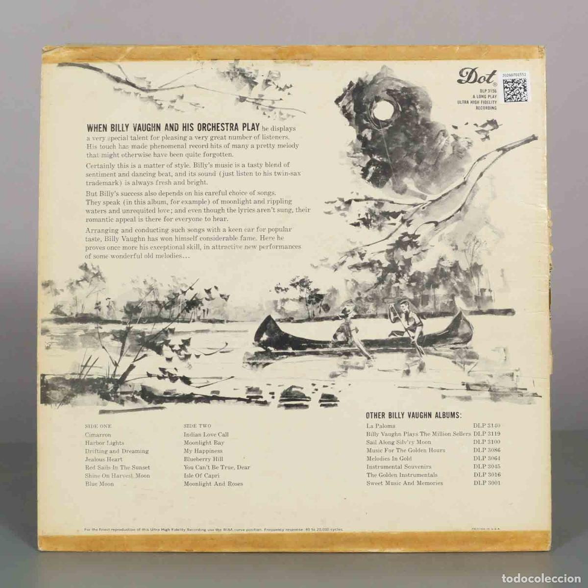 Discos de vinilo: LP. Billy Vaughn Plays - Billy Vaughn - Foto 2