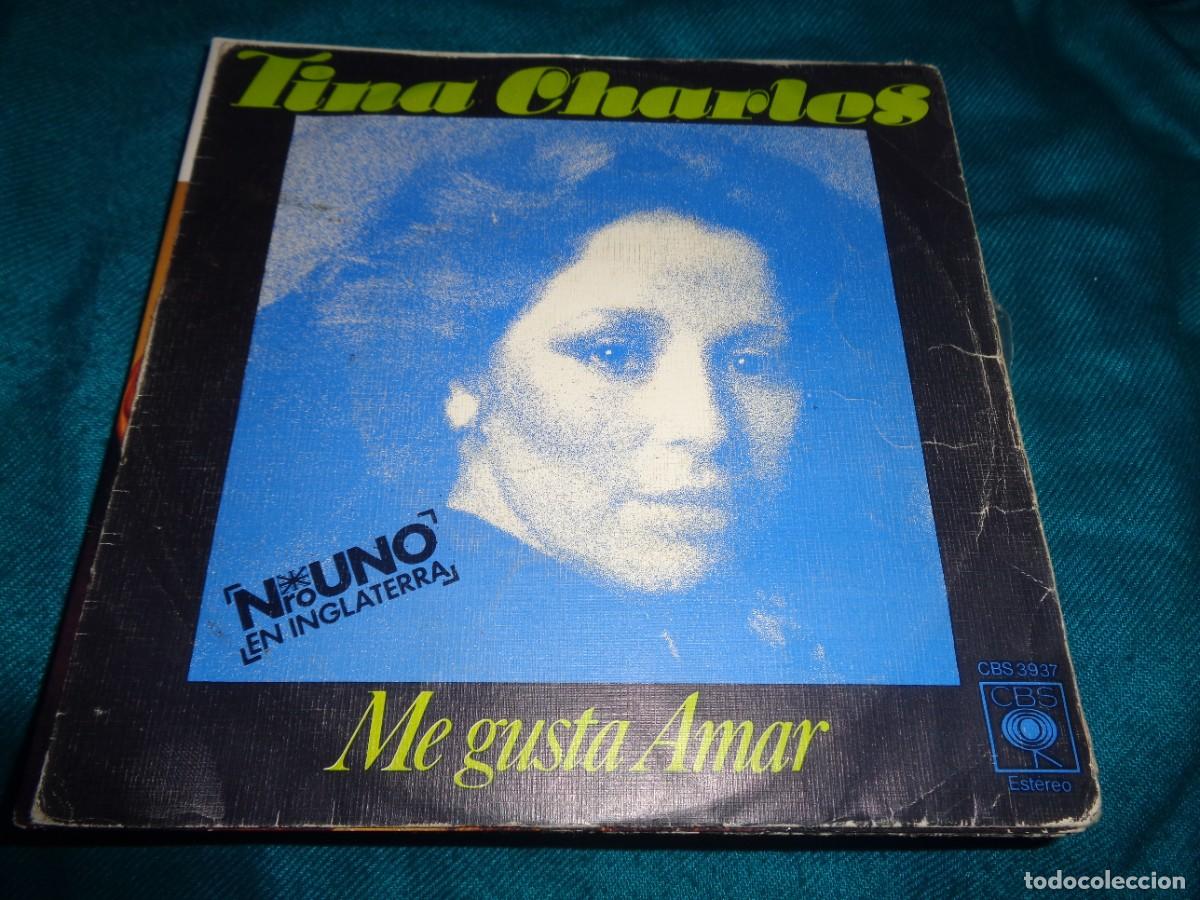 Discos de vinilo: TINA CHARLES. ME GUSTA AMAR / FIEBRE DE DISCOTECA. CBS, 1976. SPAIN