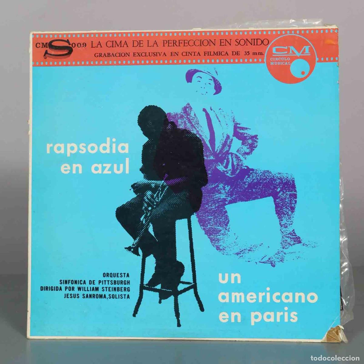 Discos de vinilo: LP. Rapsodia en Azul / Un Americano en Par&iacute;s - George Gershwin, Orquesta Sinf&oacute;nica de Pittsburgh, W