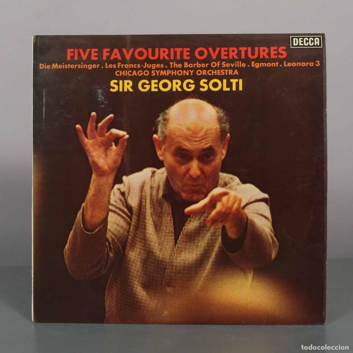 Discos de vinilo: LP. Five Favourite Overtures - Chicago Symphony Orchestra, Sir Georg Solti