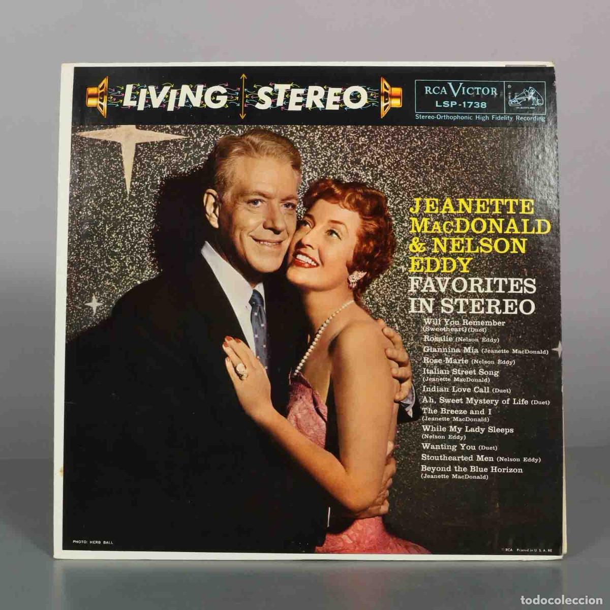 Discos de vinil: LP. Favorites in Stereo - Jeanette MacDonald, Nelson Eddy