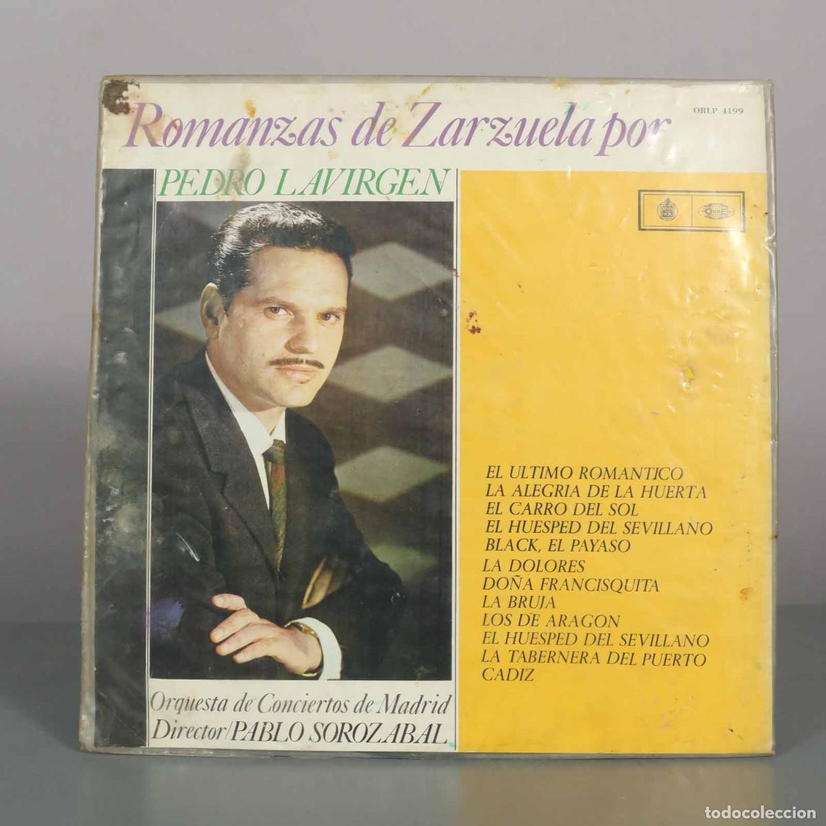 Discos de vinil: LP. Romanzas de Zarzuela - Pedro Lavirgen, Pablo Soroz&aacute;bal, Orquesta de Conciertos de Madrid