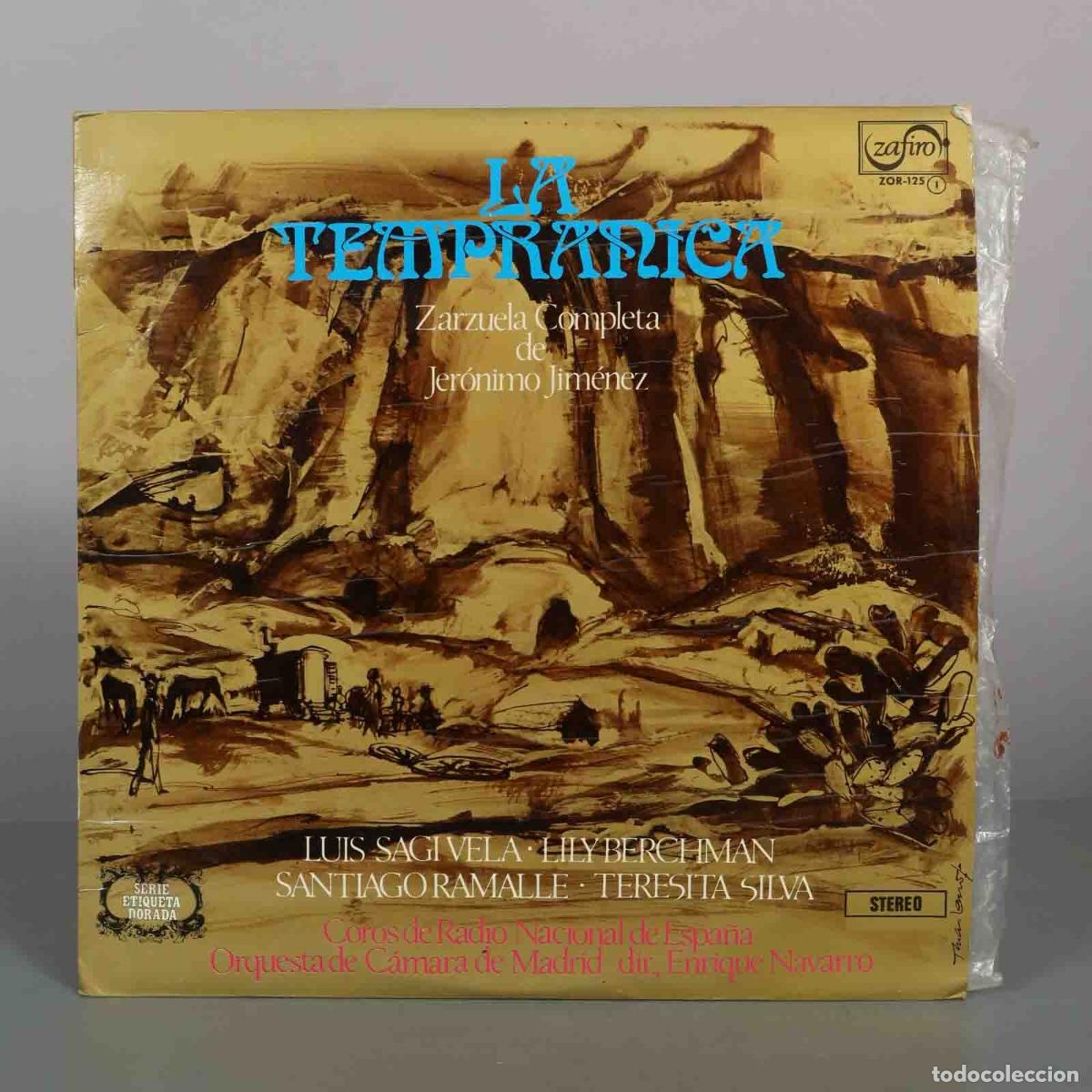 Discos de vinilo: LP. La Tempranica - Jer&oacute;nimo Jim&eacute;nez - Luis Sagi Vela, Lily Berchman, Santiago Ramalle, Teresita Si