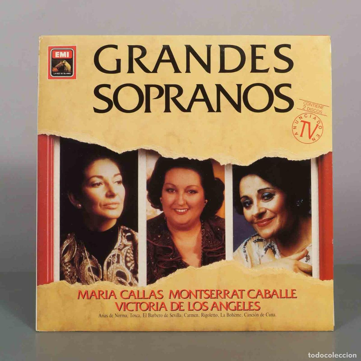Discos de vinilo: LP. Grandes Sopranos - Maria Callas, Montserrat Caball&eacute;, Victoria De Los Angeles