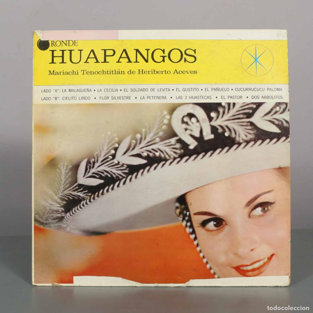Discos de vinilo: LP. Huapangos - Mariachi Tenochtitl&aacute;n de Heriberto Aceves