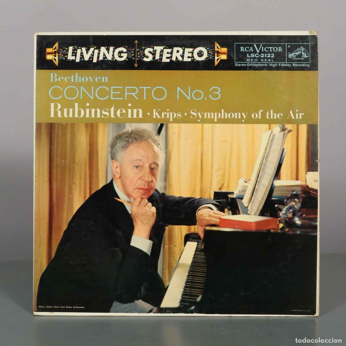 Discos de vinilo: LP. Beethoven: Piano Concerto No. 3 - Arthur Rubinstein, Josef Krips, Symphony Of The Air