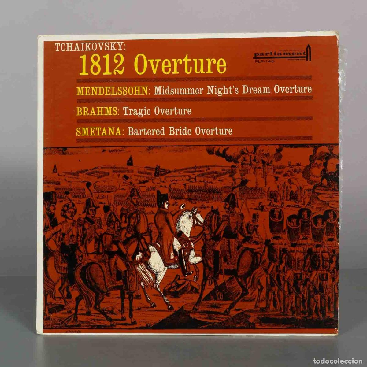 Discos de vinilo: LP. 1812 Overture / Midsummer Night&acute;s Dream Overture / Tragic Overture / Bartered Bride Overture -
