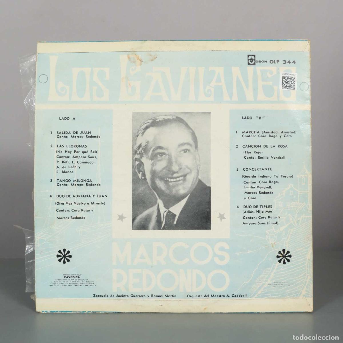 Discos de vinilo: LP. Los Gavilanes - Marcos Redondo - Foto 2