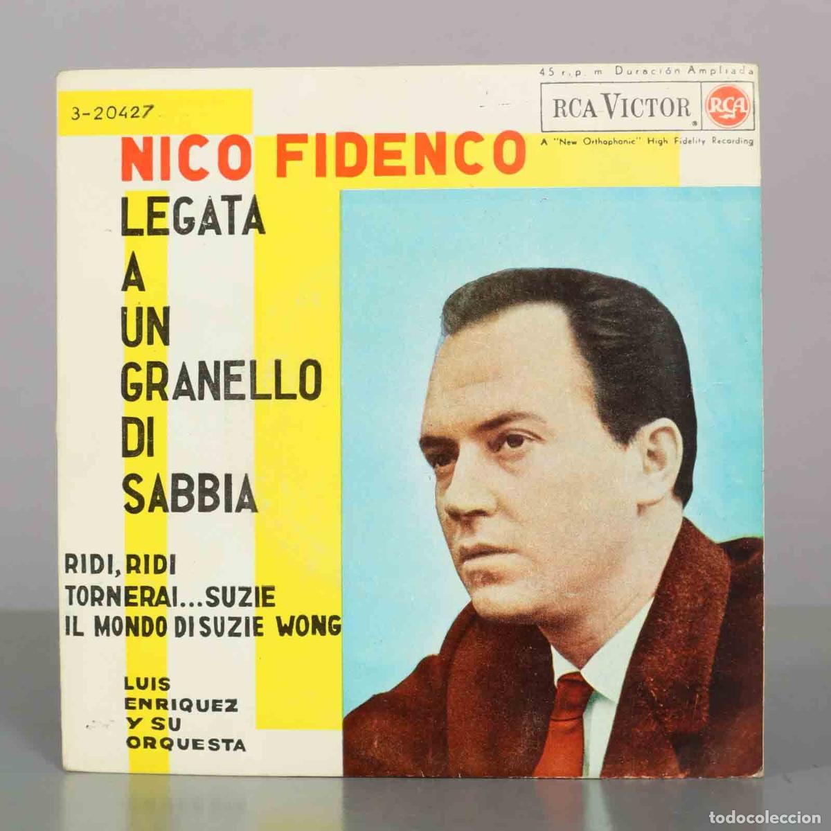 Discos de vinilo: EP. Legata a un granello di sabbia - Nico Fidenco - Luis Enr&iacute;quez y su Orquesta