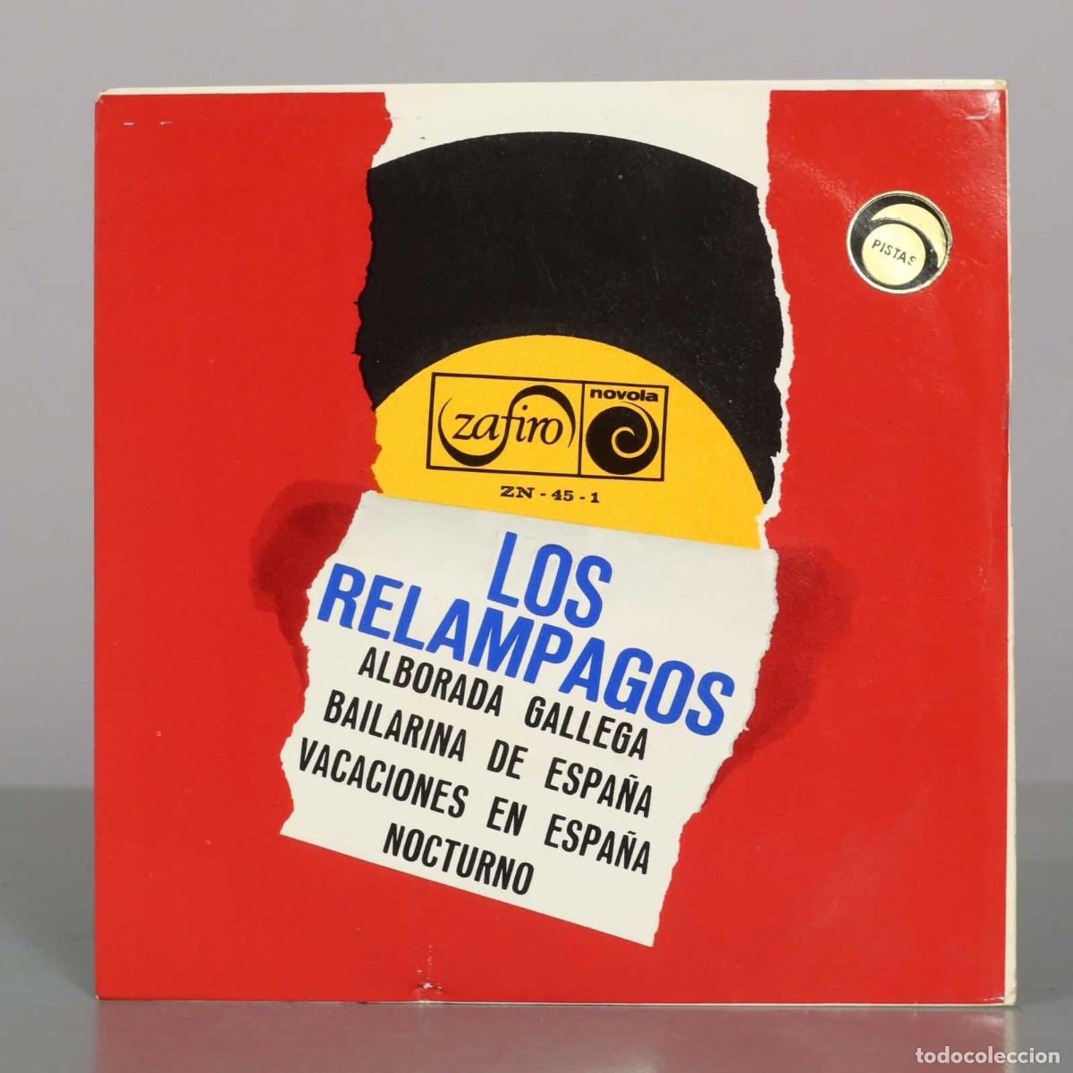 Discos de vinilo: EP. Alborada Gallega / Bailarina De Espa&ntilde;a / Vacaciones En Espa&ntilde;a / Nocturno - Los Relampagos