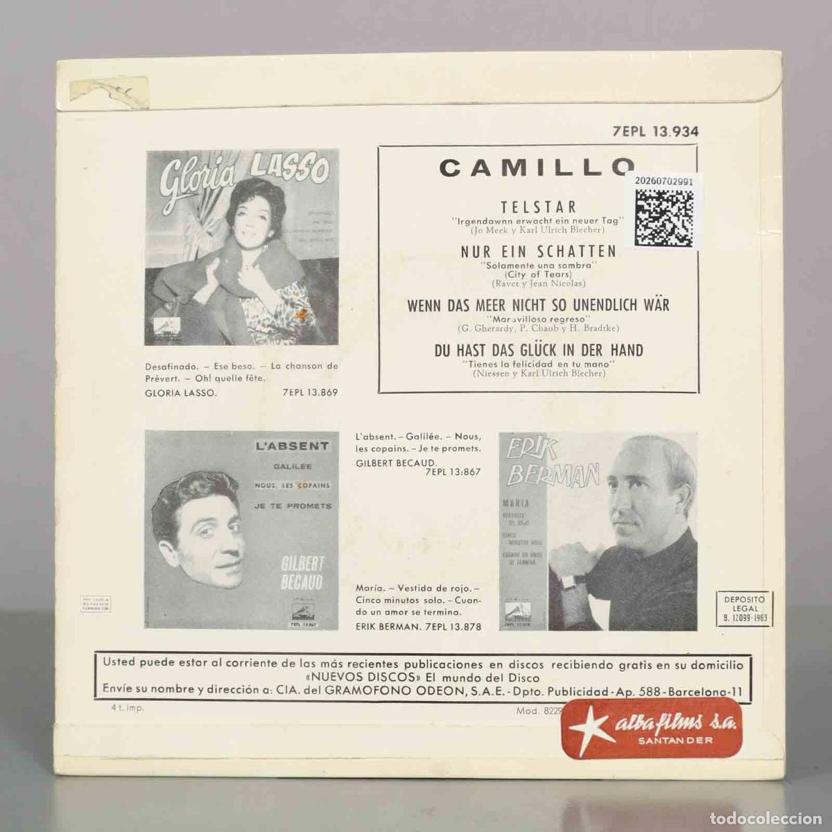 Discos de vinilo: EP. Camillo Felgen - Telstar - Foto 2