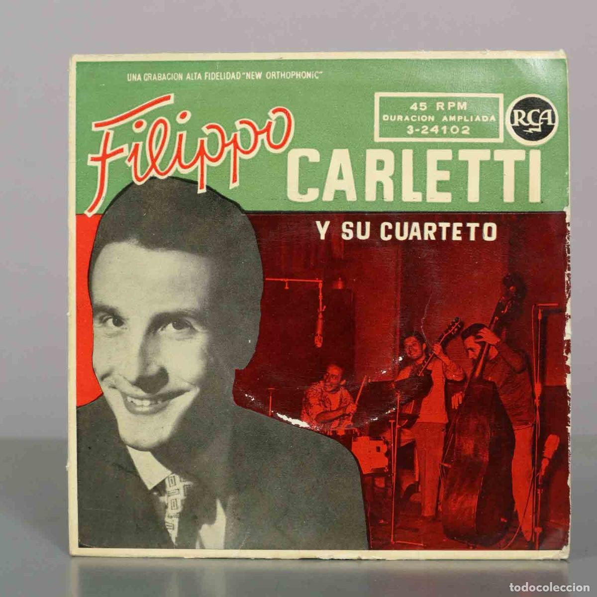 Discos de vinilo: EP. Filippo Carletti Y Su Cuarteto - Nel blu dipinto di blu