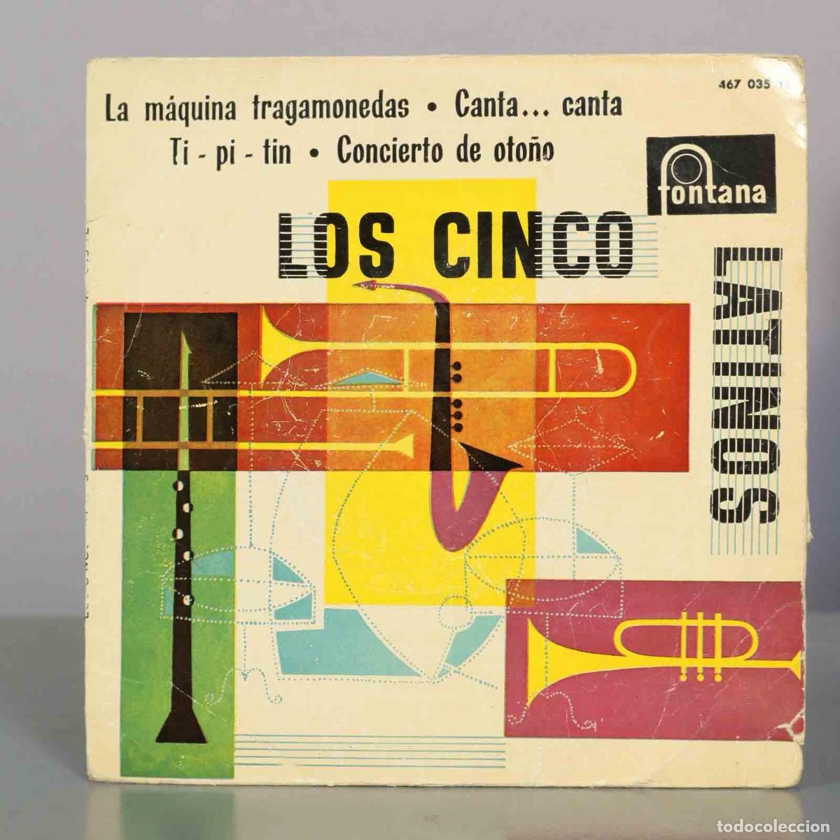 Discos de vinilo: EP. La m&aacute;quina tragamonedas - Los Cinco Latinos