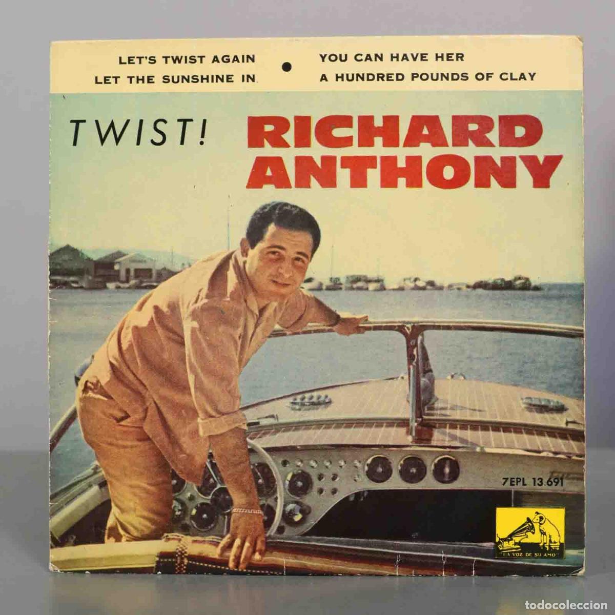 Discos de vinilo: EP. Let&acute;s Twist Again - Richard Anthony