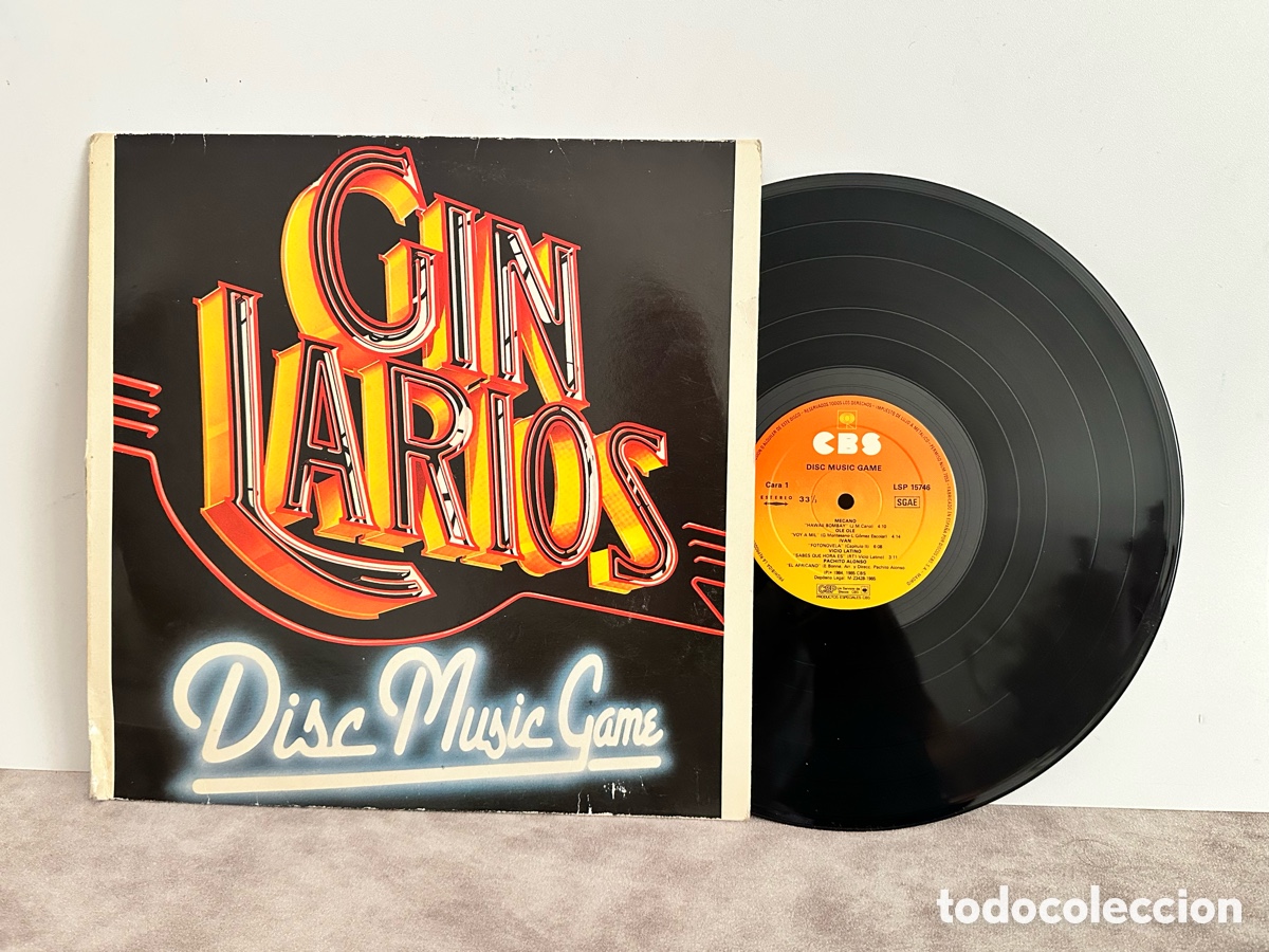 Discos de vinilo: Vinilo GIN LARIOS DISC MUSIC GAME VINTAGE