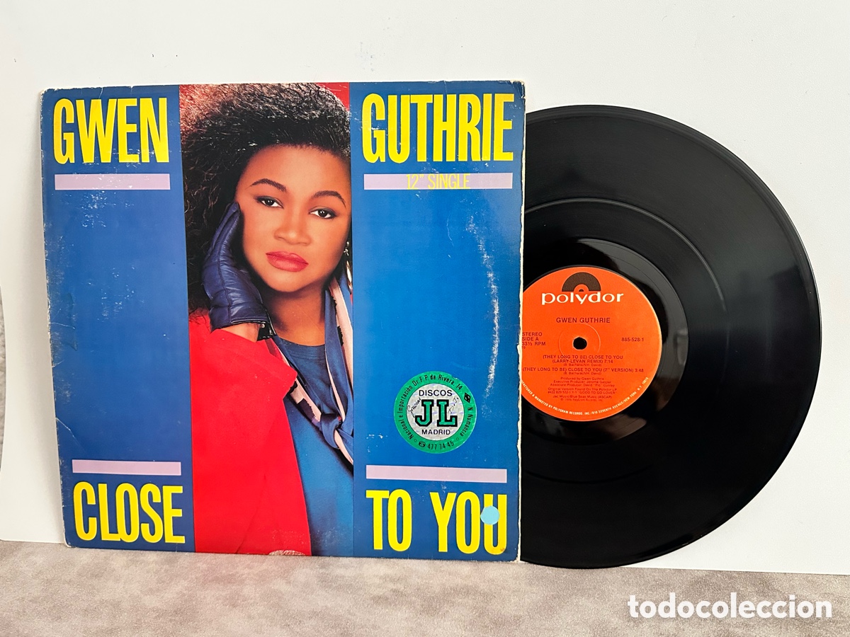 Discos de vinilo: Vinilo GWEN GUTHRIE CLOSE TO YOU Vintage
