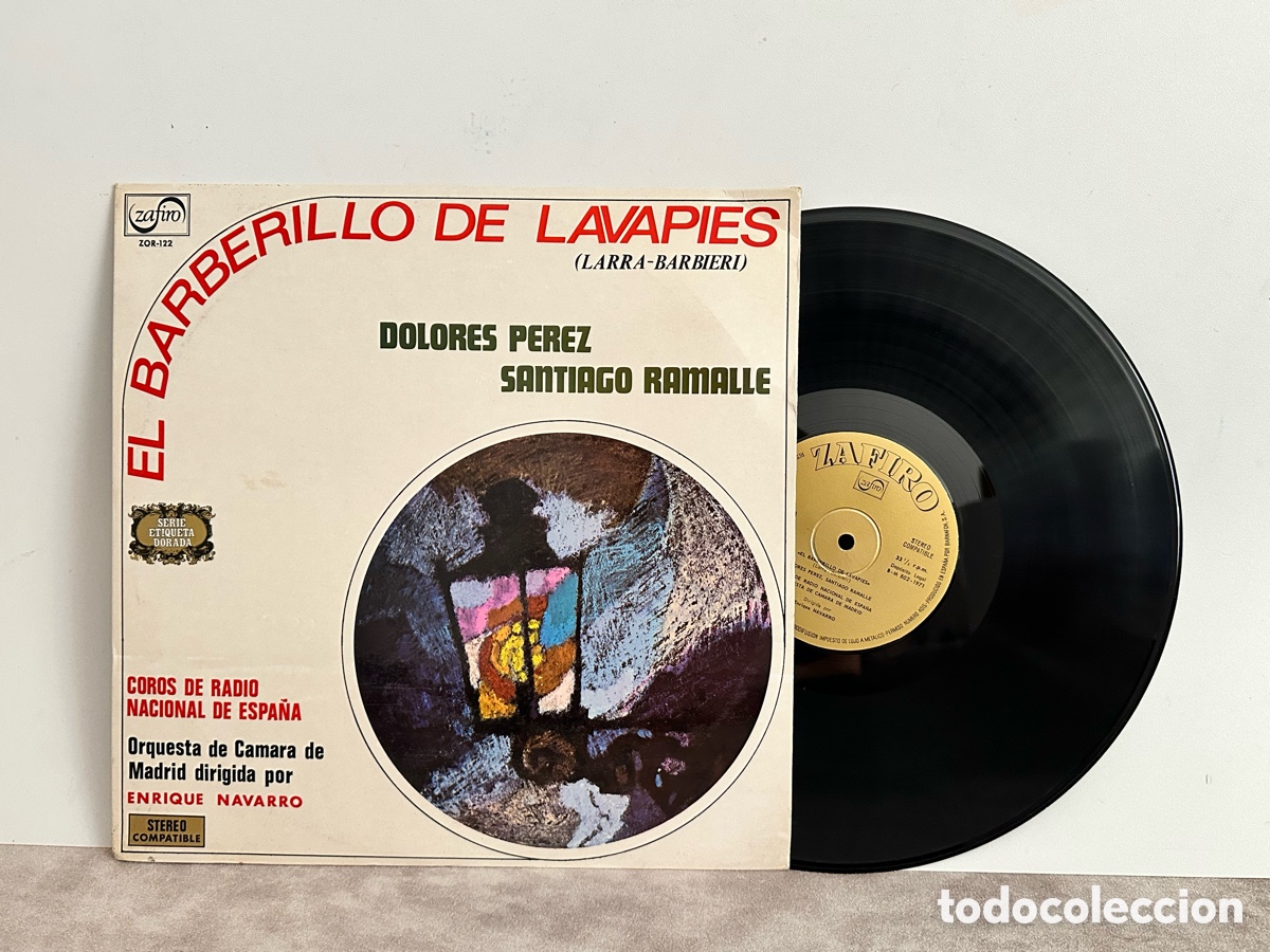 Discos de vinilo: Vinilo EL BARBERILLO DE LAVAPI&Eacute;S DOLORES PEREZ SANTIAGO RAMALLE