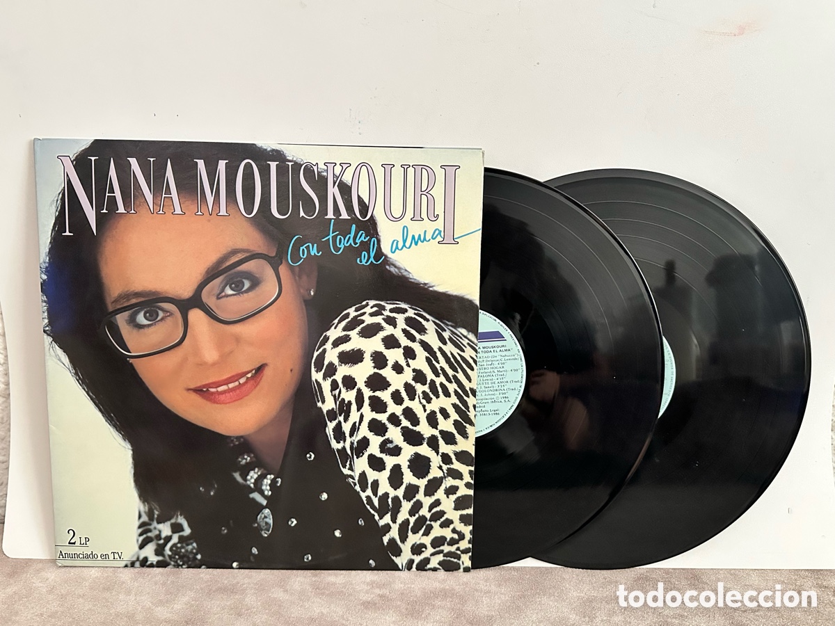Discos de vinilo: Vinilo NANA MOUSKOURI Con toda almas Vintage