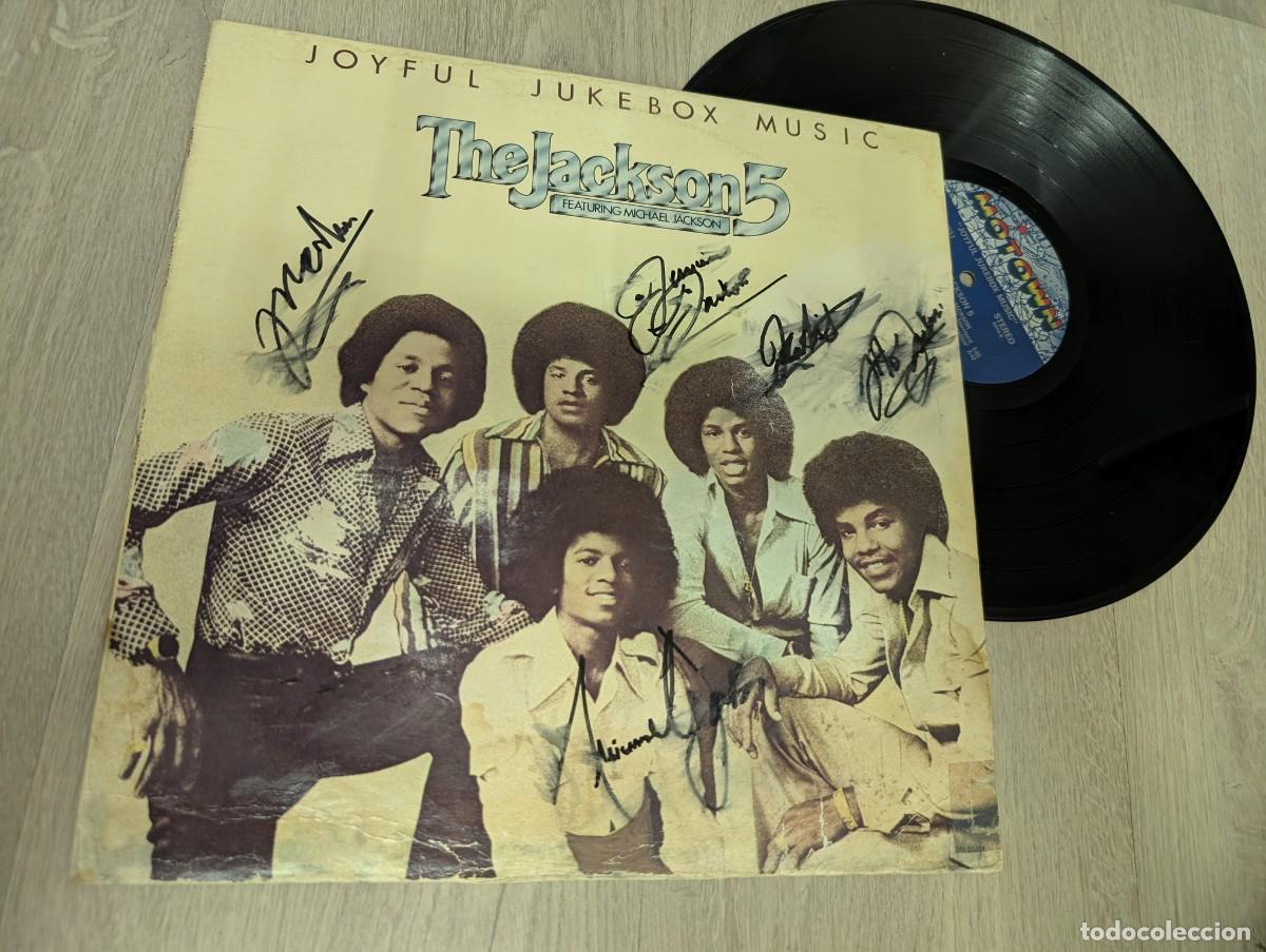 Discos de vinilo: THE JACKSON 5 (Featuring Michael Jackson ) - JOYFUL JUKEBOX MUSIC ..LP DE U.S.A - 1976 ..FIRMADO .