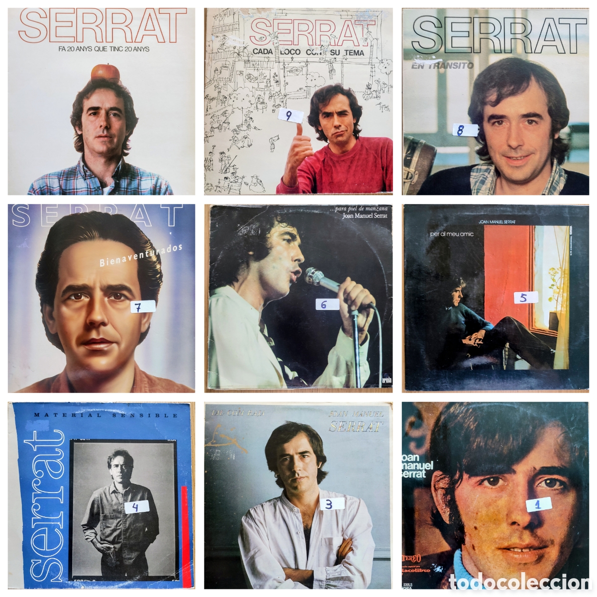 Discos de vinilo: COLECCION J.MANUEL SERRAT - Foto 1