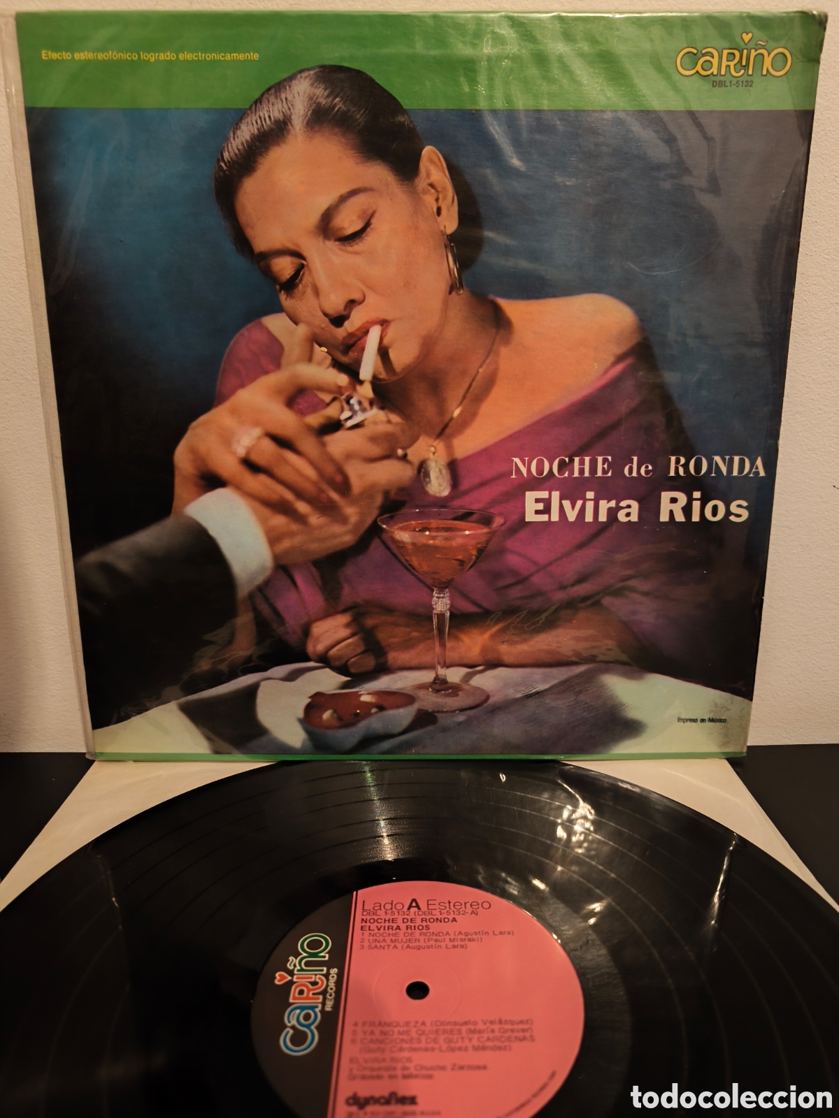 Discos de vinilo: Elvira Rios &ndash; Noche De Ronda ​Sello: Cari&ntilde;o Records / RCA Records ​Referencia: DBL1-5132 ​B.2