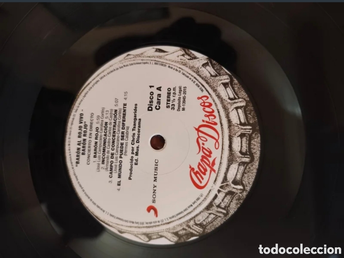 Discos de vinilo: Bar&oacute;n Rojo- Al Rojo Vivo 2Lps - Foto 6
