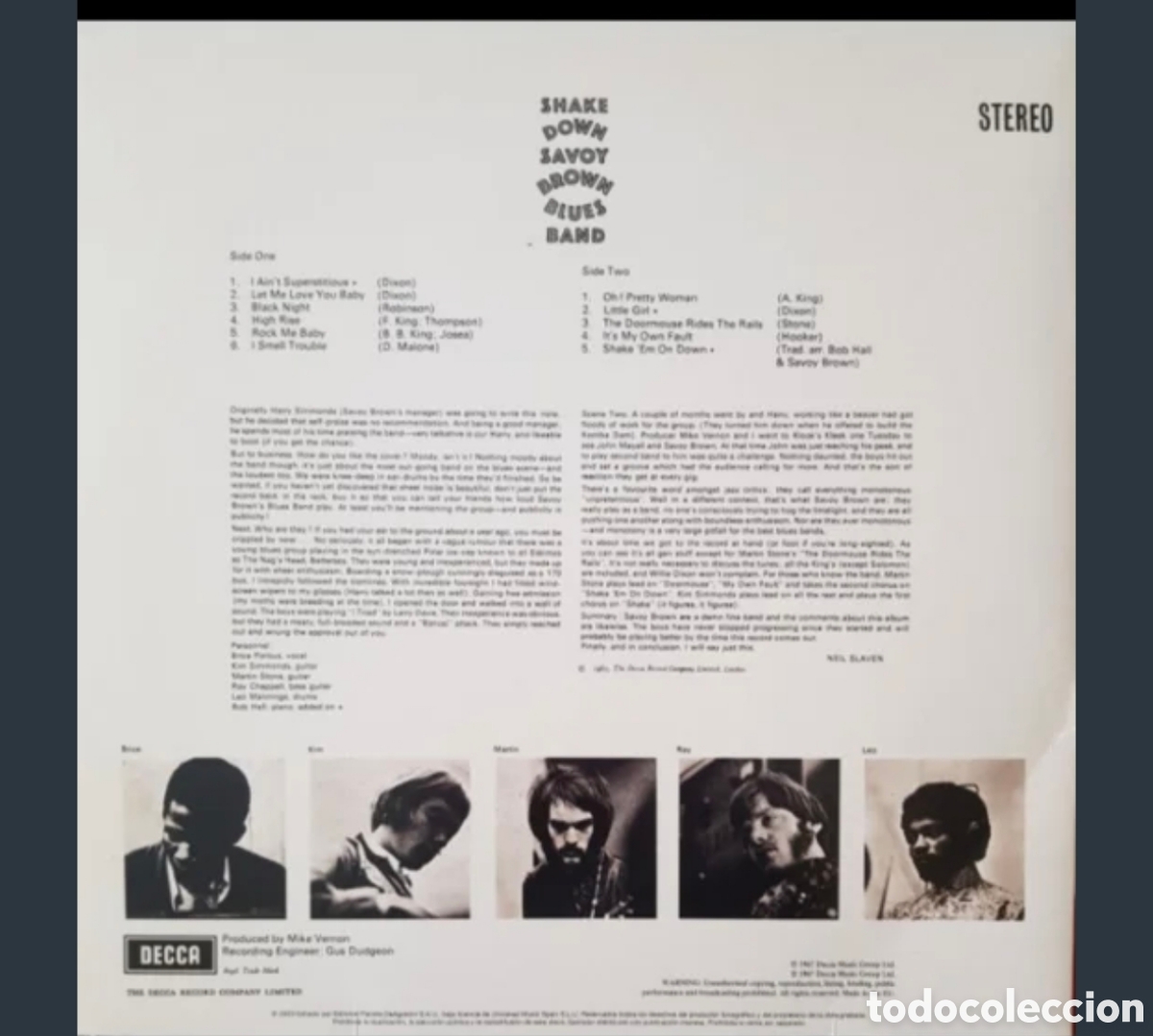 Discos de vinilo: Shake Down-Savoy Brown Blues Band Lp - Foto 2