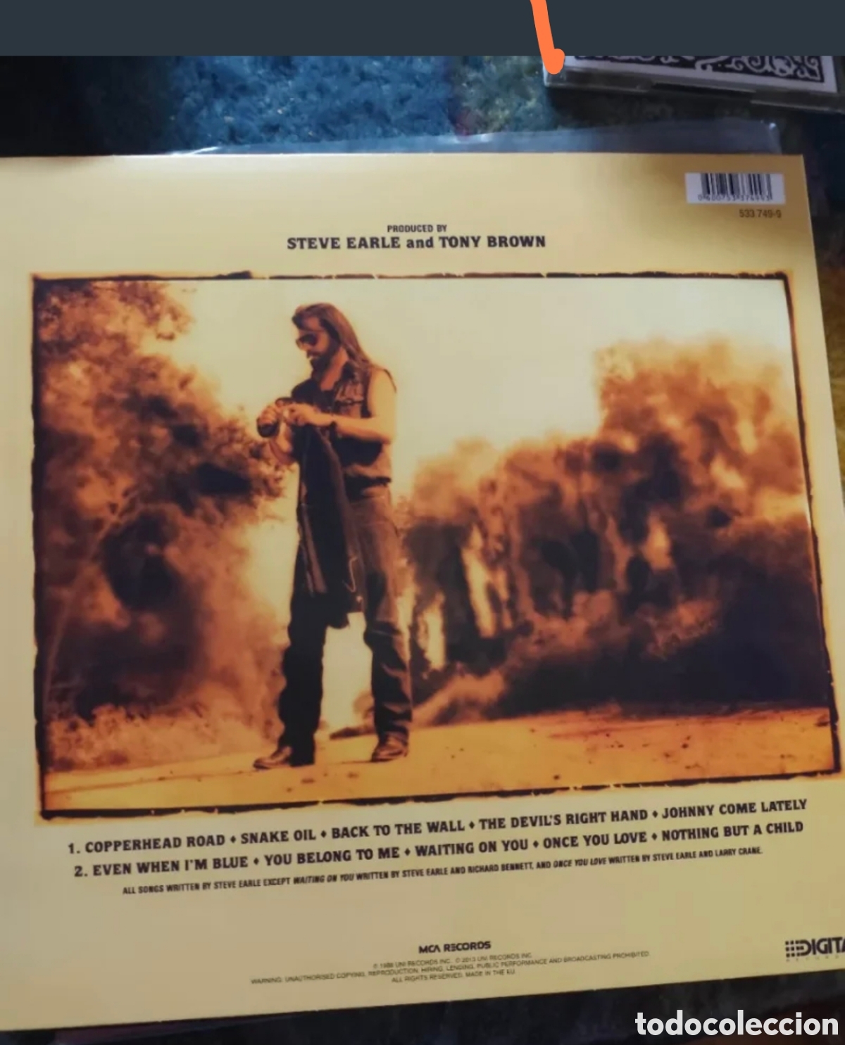 Discos de vinilo: Steve Earle: Copperhead Road LP 2013 UK - Foto 2