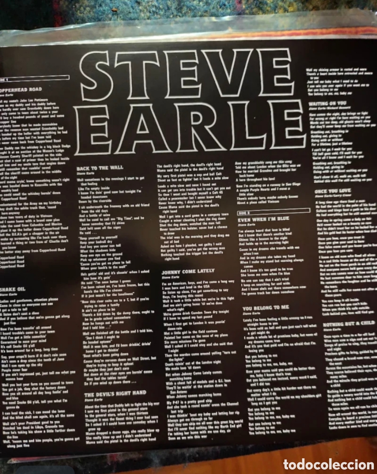 Discos de vinilo: Steve Earle: Copperhead Road LP 2013 UK - Foto 3