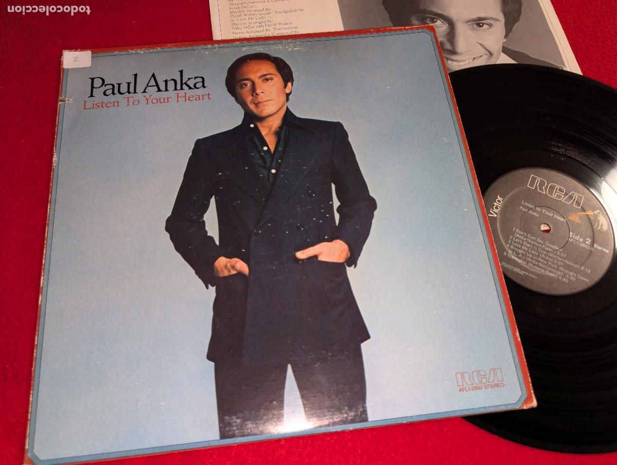 Discos de vinilo: PAUL ANKA Listen to your heart? lp RCA 1978 USA US