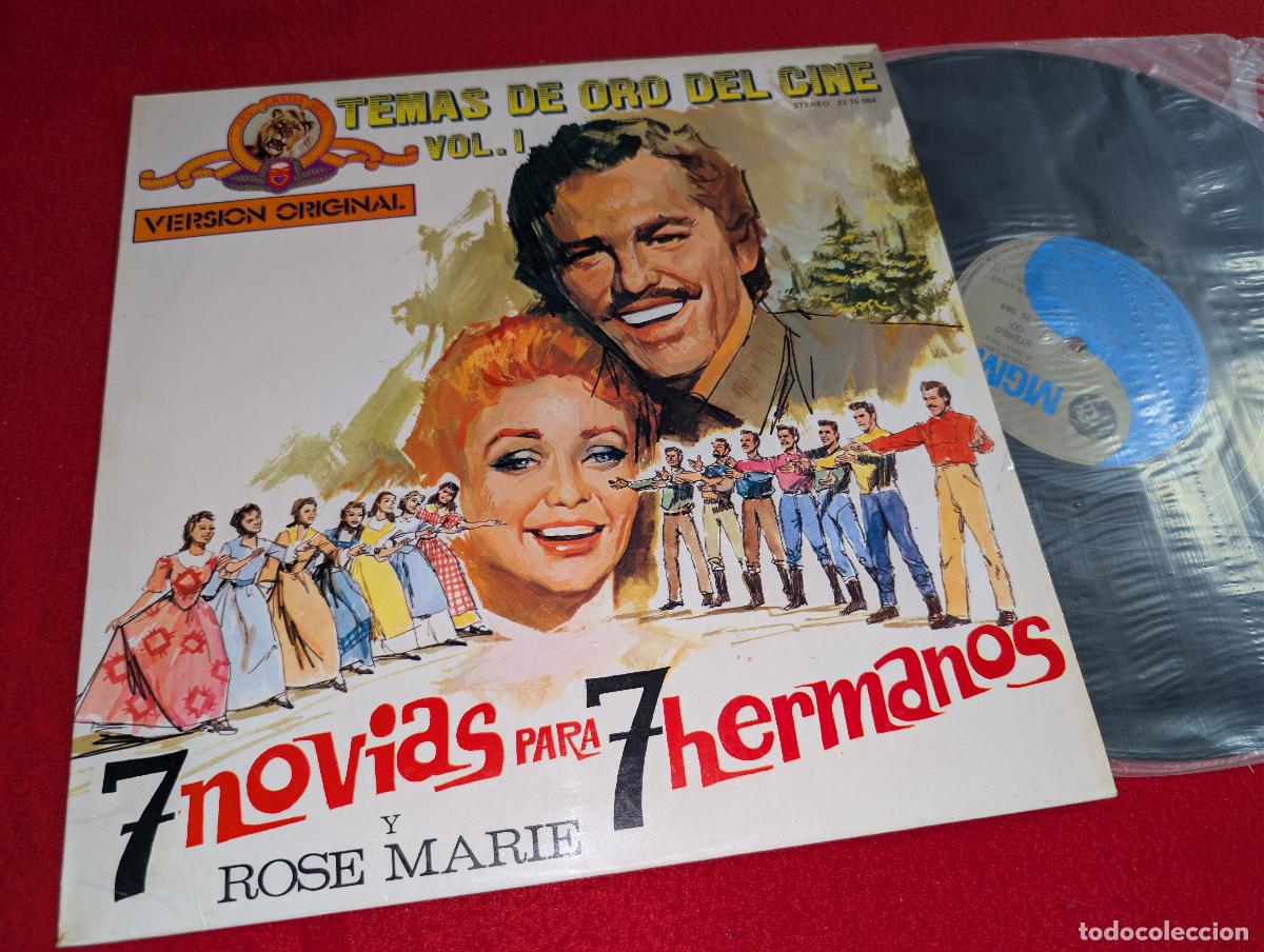 Discos de vinilo: 7 NOVIAS PARA 7 HERMANOS y ROSA MARIE BSO OST Temas de oro del cine Vol.I LP 1974 MGM SPAIN