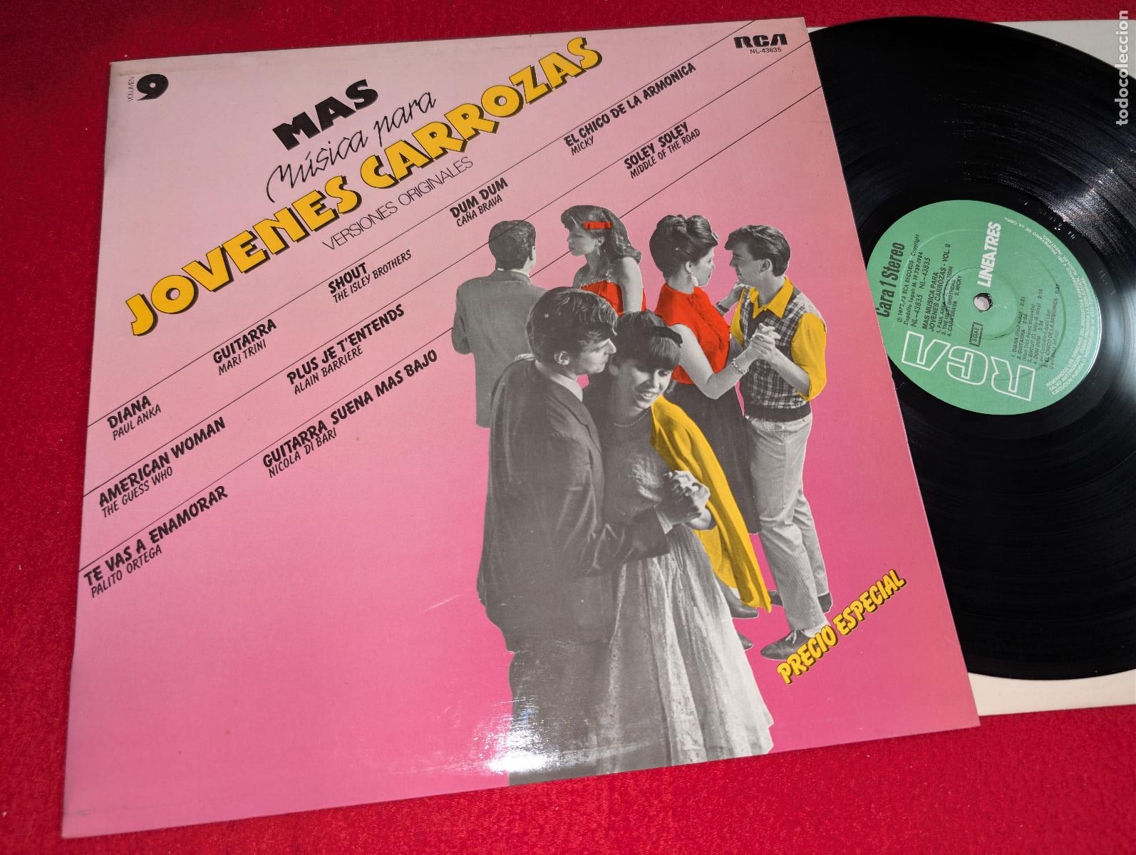 Vinyl records: JOVENES CARROZAS vol.9 LP 1984 RCA Ortega+Mari Trini+Ca&ntilde;a Brava+Micky+Barriere++