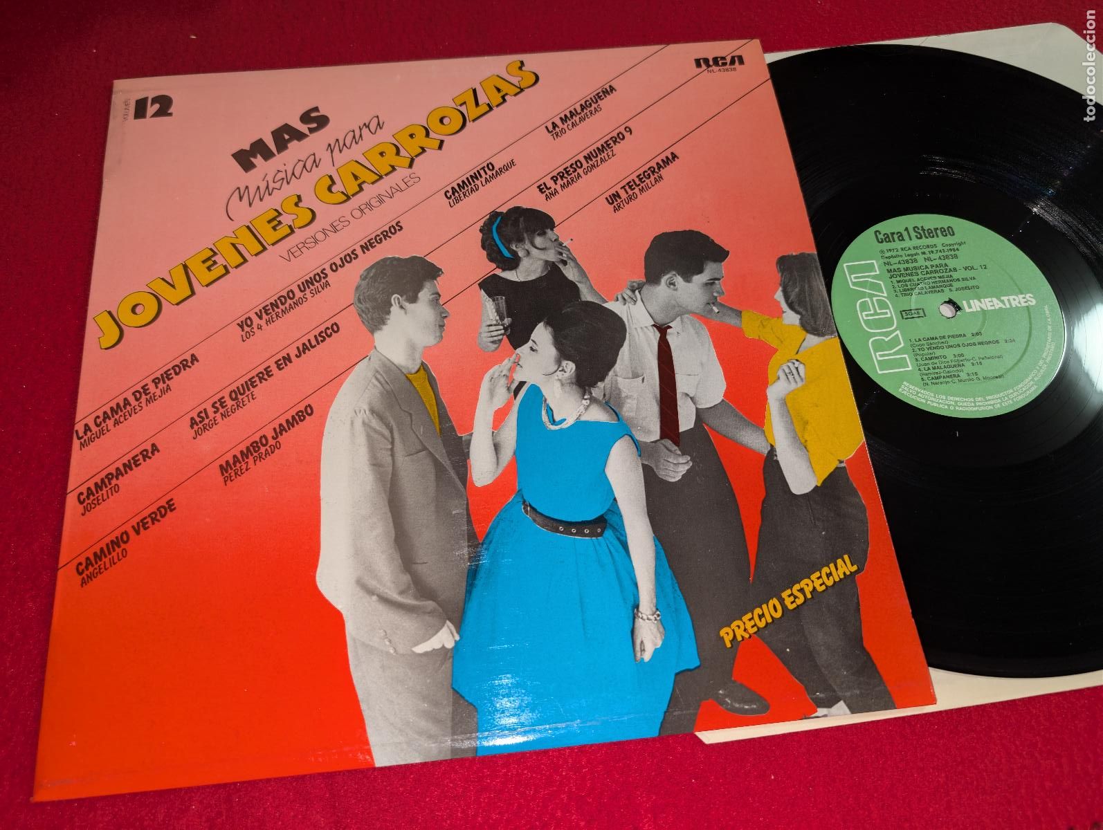 Discos de vinilo: JOVENES CARROZAS vol.12 LP 1984 RCA Angelillo+Joselito+Trio Calaveras+Millan+Negrete+++