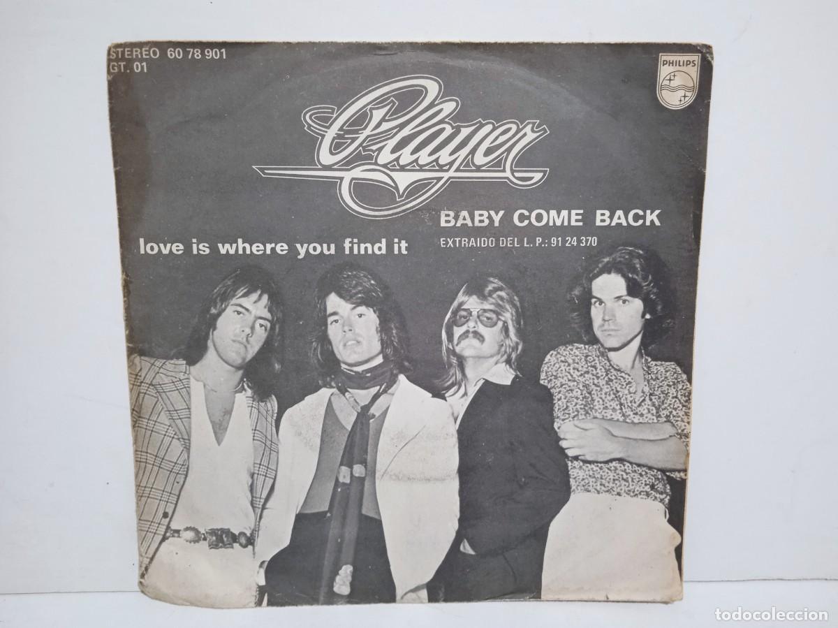 Discos de vinilo: Player - Baby Come Back / Love Is Where You Find It - Single - 1977