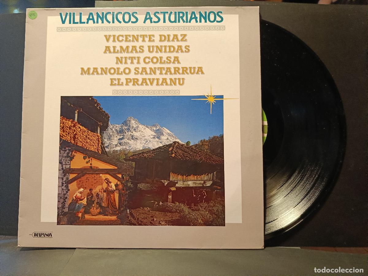 Discos de vinilo: LP villancicos asturianos vicente diaz almas unidas el pravianu manolo santarrua ASTURIAS pepeto